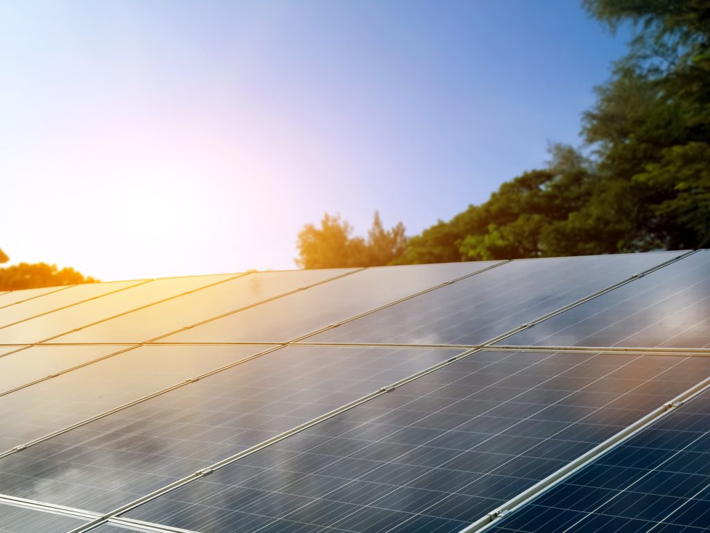 solar panels installed on a residential roof in Bloemfontein